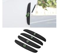 JKIOHG 4Pièces Protecteurs Bord Porte pour Opel Manta Meriva Mokka, Anti-Rayures Autocollant De Protection De Bord De Porte De Voiture Accessoires,A Black