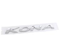 JKIOHG Auto Emblème Logo pour Kona, ABS Badge Autocollant Capot/Couvercle de Coffre Arrière Insigne Décoration Accessoires,B Silver