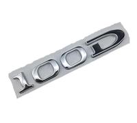 JKIOHG EmblèMe Logo Voiture pour Tesla MODEL3 S X 75D 85D 90D 100D, 3D Lettres Insigne Autocollant Porte Remplacement Insigne de Logo Décoration Accessoires,100-Silver Black
