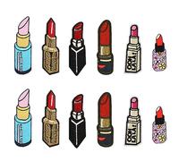 JKJF Lot de 12 écussons brodés à coudre pour vêtements, sac à dos, chaussures, vestes, jeans, chapeaux, robes - 6 styles