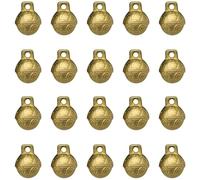 JKJF Lot de 20 grelots en laiton vintage pour bricolage de bijoux, collier, bracelet, bracelets de cheville