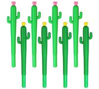 JKJF Lot de 8 stylos roller créatifs en forme de cactus - Encre gel - Pour l'école, le bureau, la papeterie - 0,5 mm - Noir