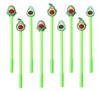 JKJF Lot de 9 stylos à encre gel d'avocat - Motif dessin animé - Pointe fine - Pour l'école, le bureau, la papeterie - 0,5 mm - Noir