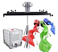 JKJZSALJ Agitateurs Pneumatiques IBC, Mélangeur À Support Pneumatique, Taille Réglable, Machine À Peinture pour Réservoir De 1000 L avec Agitateur De Dissolution d'encre, Grand Modèle À 5 Cylindres