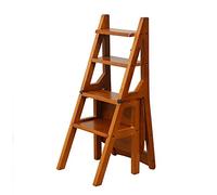 JKJZSALJ Escabeau, Escabeau Portable, Chaise D'Escalier Pliante À 4 Marches, Tabouret-Échelle Multifonction avec Étagère Et Support À Fleurs, 4 Couleurs Au Choix, B/B, B