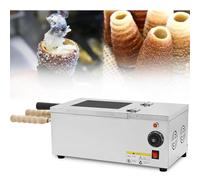 JKJZSALJ Four À Gâteaux Cheminée, Machine À Cake Pops Électrique Commerciale avec 2 Rouleaux, Contrôle Indépendant Et Réglable De La Température Et Rotation Automatique À 360°, Production Élevée.