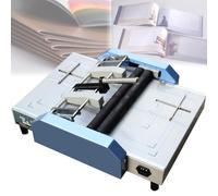 JKJZSALJ Machine À Livrets Électrique pour Un Pliage Et Une Reliure Efficaces, Idéale pour Les Imprimeries Et Les Écoles, Production À Grande Vitesse Jusqu'À 300 Livrets/Heure, Bleue