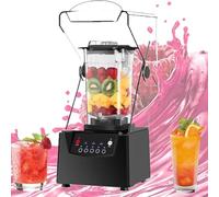JKJZSALJ Robot Pâtissier Électrique 1800 W, Blender Professionnel 2 L avec 5 Programmes Prédéfinis, Lame 17 000 TR/Min Et Broyeur À Glace, pour Piler La Glace, Préparer des Smoothies Et des Purées.