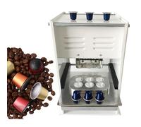 JKJZSALJ Scelleuse Électrique De Capsules De Café, Machine À Sertir Et Fermer Les Capsules De 37 Mm, 50 Mm Et 54 Mm, Compatible avec Les Liquides, Capacité De 500 À 700 Capsules (54 Mm).