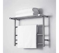 JKJZSALJ Sèche-Serviettes Mural pour Salle De Bain, Sèche-Serviettes Électrique, Chauffe-Serviettes Mural, Acier Inoxydable, 480 X 610 X 230 Mm, Fil Ouvert, Fil Caché