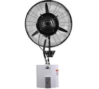 JKJZSALJ Ventilateur Mural avec Télécommande, Brumisateur D'Extérieur, 3 Vitesses, Oscillation À 90°, Brumisateur Étanche, 71 Cm / 28 Pouces