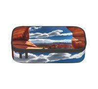 Jkkghll Arches National Park-Standard Print Trousse scolaire élégante 21 x 5 x 9,4 cm Sac de rangement multifonction pour étudiant, Noir , Taille unique