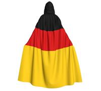 Jkkghll Cape à capuche imprimée drapeau allemand unisexe adulte pour Halloween, Noël et carnaval