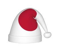 Jkkghll Chapeau de Noël pour enfants avec imprimé drapeau japonais - Accessoires de vacances doux et chauds - Chapeaux de Noël pour fête d'hiver