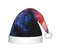 Jkkghll Chapeau d'elfe de Noël imprimé galaxie dans l'univers, accessoire de fête de vacances, Nouvel An, chapeau de Noël pour la famille