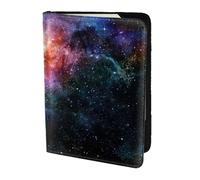 JKKGHLL Étui portefeuille léger pour passeport et documents de voyage Motif galaxie dans l'univers 14 cm, Noir , Taille unique
