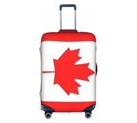 Jkkghll Housse de protection élastique avec fermeture éclair dissimulée et anti-rayures Motif drapeau canadien, blanc, XL