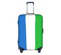 Jkkghll Housse de protection élastique avec fermeture éclair dissimulée et anti-rayures Motif drapeau de la Sierra Leone, blanc, XL