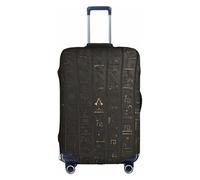Jkkghll Housse de protection élastique avec fermeture éclair dissimulée et anti-rayures Motif hiéroglyphes égyptiens antiques, blanc, XL