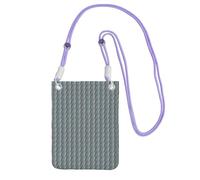 Jkkghll Sac à bandoulière avec imprimé « I Love Alpagas » pour femme et homme - Pochette pour téléphone portable - Pour voyage, shopping, violet, Taille unique