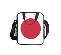 Jkkghll Sac à déjeuner isotherme transparent avec drapeau japonais pour pique-nique, boîte à bento pour stockage des aliments