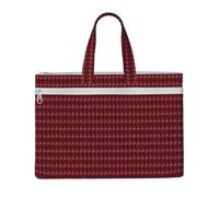 Jkkghll Sac fourre-tout en toile avec impression constellation galaxie rouge grande capacité pour documents, fournitures de bureau, travail, voyage, shopping