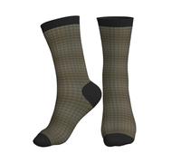 Jkkghll Société imprimé tracteur agricole hommes femmes mi-tube chaussettes de sport respirantes athlétiques pour course à pied fitness usage quotidien, 3 noir, Taille unique