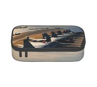 Jkkghll Trousse à crayons multifonction avec imprimé avions de chasse 21 x 5 x 9,4 cm, Noir , Taille unique