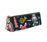 Jkkghll Trousse à crayons pour femme Motif Casse-noisette Ballet Noël Danse École Décontractée Pochette fine Capacité Stylos Artiste Étudiant Adolescent, blanc, Taille unique