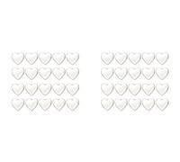 jklashfi Lot de 40 boules de Noël en plastique transparent en forme de cœur pour décoration de Noël 2021