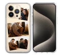 jklitio Téléchargez vos propres photos - Coque pour iPhone 16/15/14/13/12/11 Pro Max/Mimi/Xs Max/Xr/7/8 Plus - Coque de base antichoc pour amis, famille, cadeaux d'anniversaire