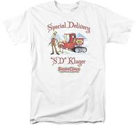 JKLPBVFXZHU balloo Santa Claus is Comin' to Town SD Kluger Licensed Adult T-Shirt Manches Courtes(Large)