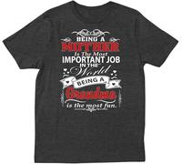 JKLPBVFXZHU Being A Grandma is The Most Fun Funny Gift for Nana Mimi T-Shirt Black Manches Courtes(XX-Large)