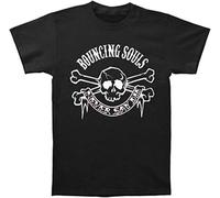 JKLPBVFXZHU Bouncing Souls Men's Never Say Die T-Shirt Cotton Black Manches Courtes(Medium)