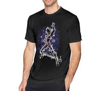 JKLPBVFXZHU Casual Saint Seiya The Phoenix - Ikki Mens Graphic Comfortable Short Sleeve T-Shirt Manches Courtes(3X-Large)