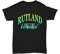 JKLPBVFXZHU City Pride Rutland, Vermont Manches Courtes(XX-Large)