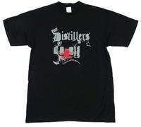 JKLPBVFXZHU MN The Distillers Bloody Guitar Black T Shirt Band 2004 NOS Manches Courtes(Large)