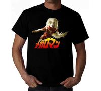 JKLPBVFXZHU NRGH Takashi Megaloman T-Shirt TV Series Nets, Until Size Superhero T-Shirt Black Manches Courtes(XX-Large)