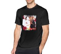 JKLPBVFXZHU Sha-Nia-Twain Come on Over Men's Short Sleeve T-Shirts Tops Man's Leisure Crew Neck Tshirt Manches Courtes(Small)