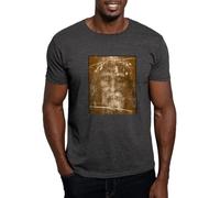 JKLPBVFXZHU Shroud of Turin Dark T Shirt Men's 100% Cotton, Classic Graphic Dark T-Shirt Manches Courtes(Small)