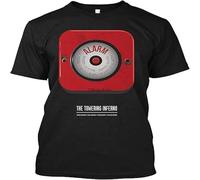 JKLPBVFXZHU The Towering Inferno Film Movie Fire Alarm Steve MC Paul Newman Funny Gifts Unisex T-Shirt Custom Full S Manches Courtes(Medium)