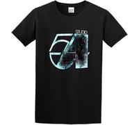 JKLPBVFXZHU Vintage Studio 54 Disco Andy Warhol Paris DJ Eleven 100% Cotton Tshirts Men Manches Courtes(3X-Large)