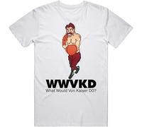 JKLPBVFXZHU Von Kaiser What Would Von Kaiser Do WWJD Mike Tyson's Punch Out T Shirt Manches Courtes(3X-Large)