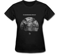 JKLPBVFXZHU Women's The Neighbourhood Wiped Out and I Love You NBHD T Shirt Manches Courtes(XX-Large)