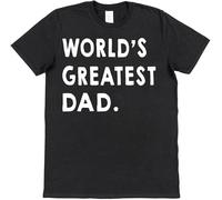 JKLPBVFXZHU World's Greatest Dad Mens Women T Shirt 100% Cotton Present Father's Day Grandpa Daddy Papa Christmas Manches Courtes(3X-Large)