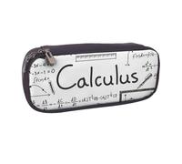 JKLQWC Ancient Egypt Tribe Series Trousse à crayons en cuir synthétique avec fermeture éclair pour étudiants, adolescents, filles, garçons, adultes, Math G alculus, One Size, Cartable