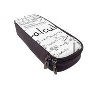 JKLQWC Ancient Egypt Tribe Series Trousse à crayons pour filles et garçons en cuir synthétique avec fermeture éclair pour le bureau et l'école, Math G alculus, One Size, Cartable