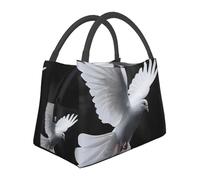 JKLQWC Flying Dove Sac à déjeuner isotherme réutilisable pour homme et femme - Grand sac à déjeuner ouvert pour travail, voyage, pique-nique