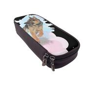 JKLQWC Haunted The Mansion - Trousse à crayons en cuir synthétique avec fermeture éclair pour filles et garçons - Jolie trousse à crayons pour le bureau et l'école, Berger allemand, One Size, Cartable
