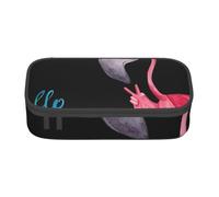 JKLQWC Haunted The Mansion - Trousse à crayons imprimée mignonne avec compartiment de grande capacité avec fermeture éclair pour bureau, école, voyage, Lunettes Hello Flamant rose, One Size, Cartable